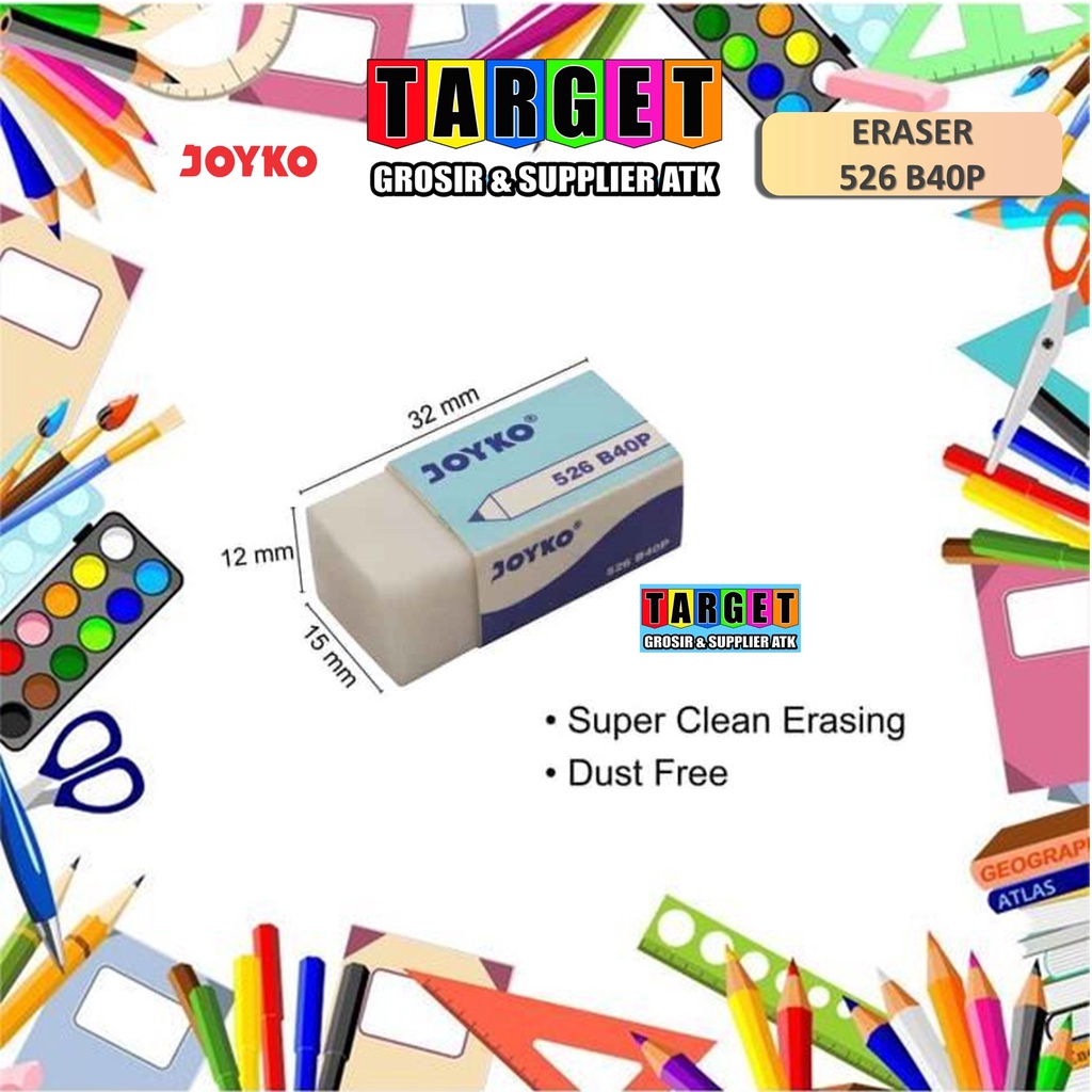 Jual PENGHAPUS PENSIL BESAR KECIL / PENCIL ERASER / PENGHAPUS 2B HITAM ...