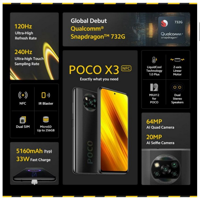 Jual Xiaomi Poco X3 NFC RAM 8/128 GB New Garansi Resmi | Shopee Indonesia
