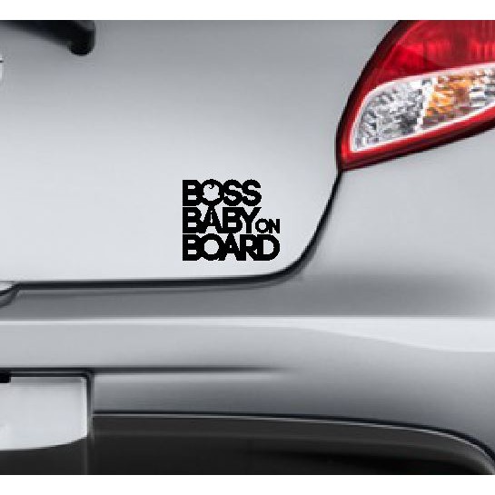 Jual Stiker Boss Baby Onboard Mobil Kaca Motor Laptop Helm Cutting ...