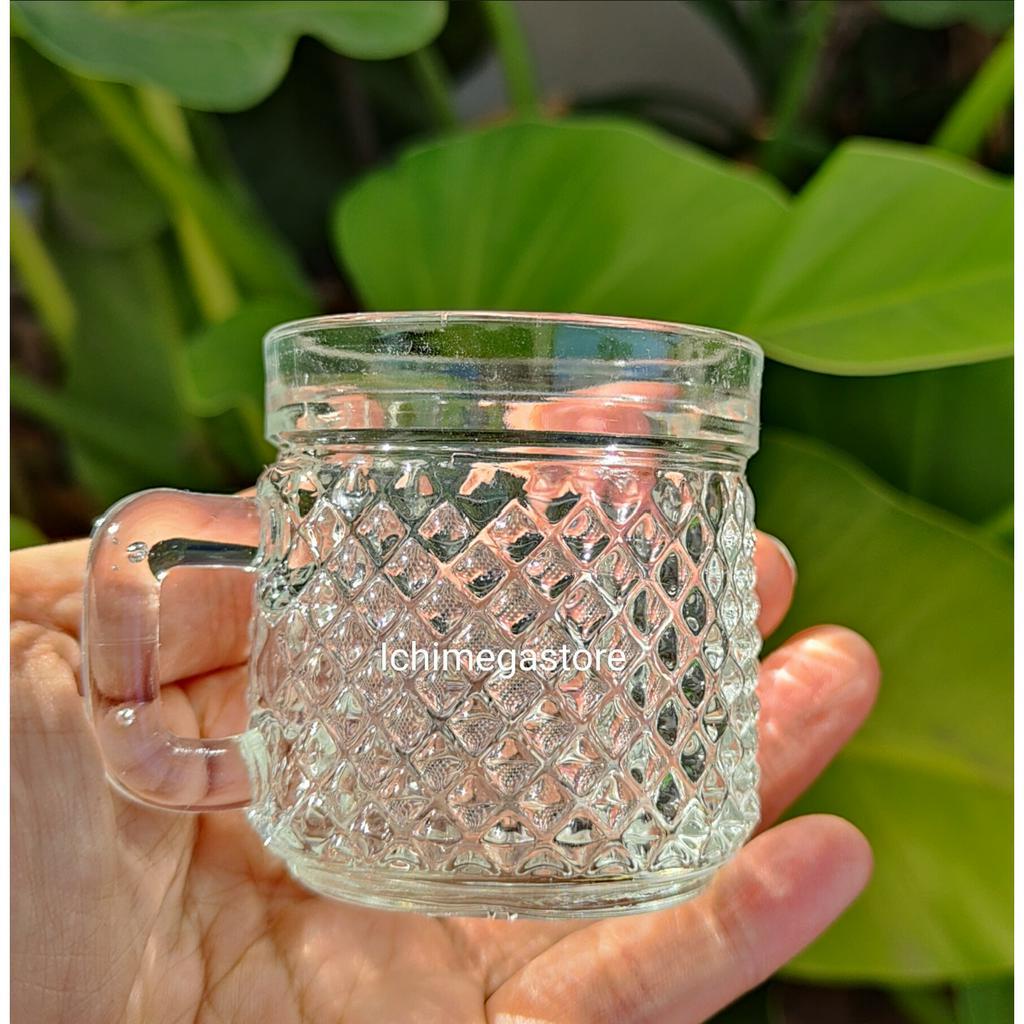 Jual Gelas Kaca Gagang Mini Kotak Sloki Aesthetic Glass Ichimegastore Shopee Indonesia 8577