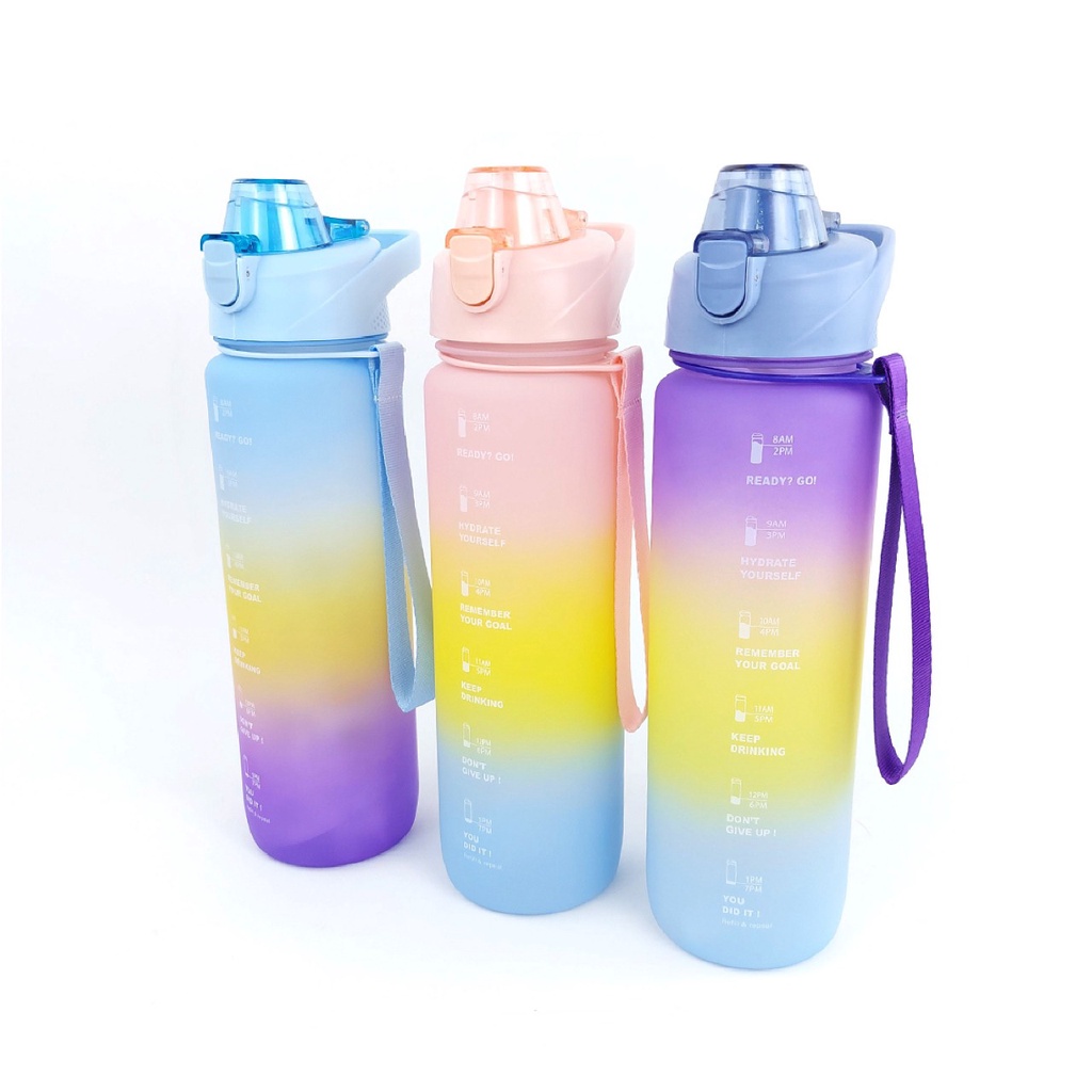 Jual Horeca Mall - Botol Viral 1 Liter Botol Minum Motivasi Penanda ...