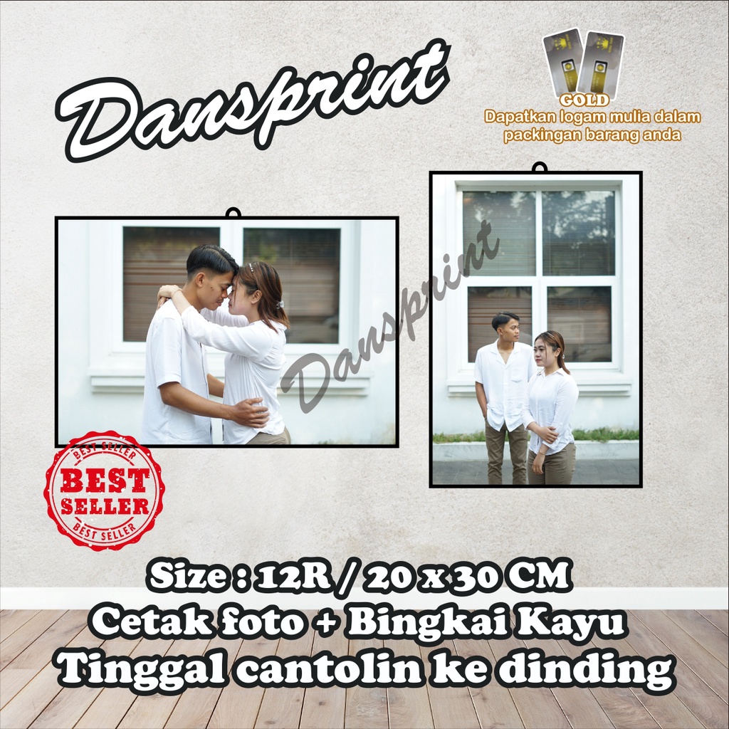 Jual Cetak Foto Media Papan Kayu Ukuran R X Cm Best Seller