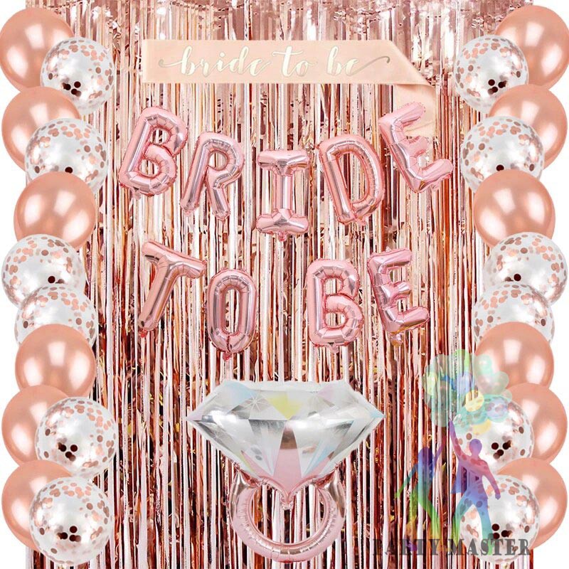 Jual PartyMaster dekorasi bridal shower rosegold set selempang | Shopee  Indonesia