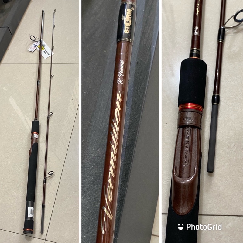 Jual Joran Pancing Storm Vermillion R Tuned Tipe Spinning Ring & Reel ...