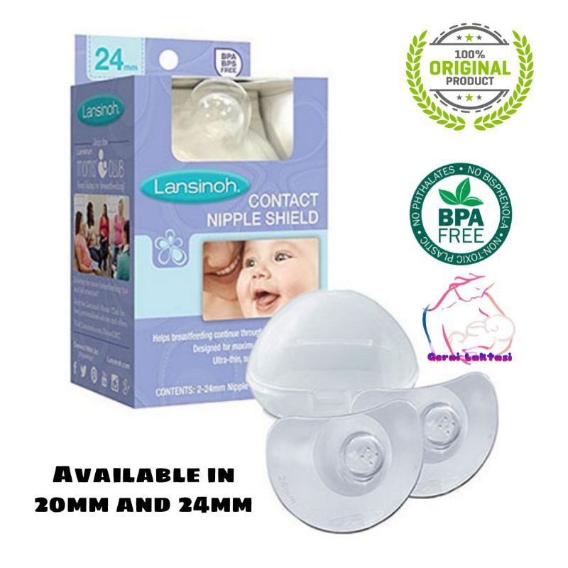 LANSINOH NIPPLE SHIELD 20MM