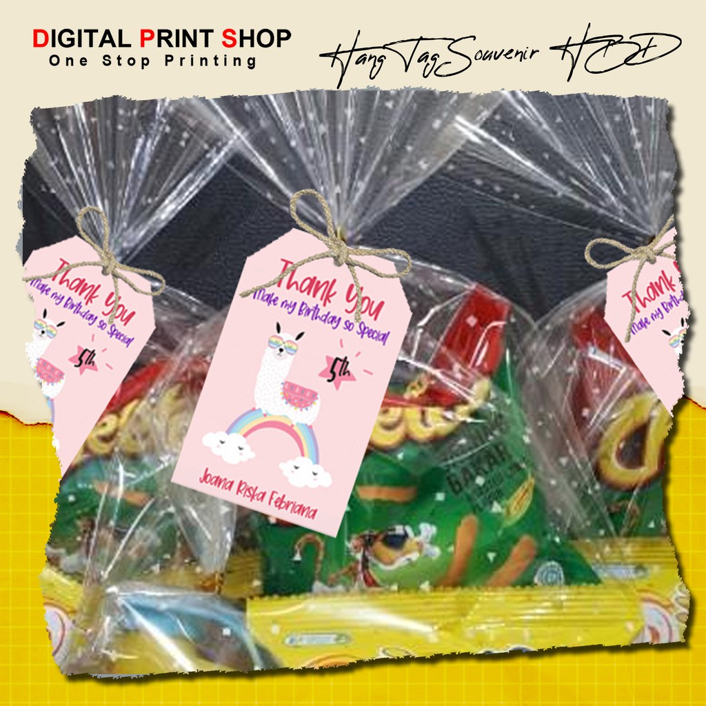 Jual DPSMALANG Hang Tag Ulang Tahun Label Ulang Tahun label