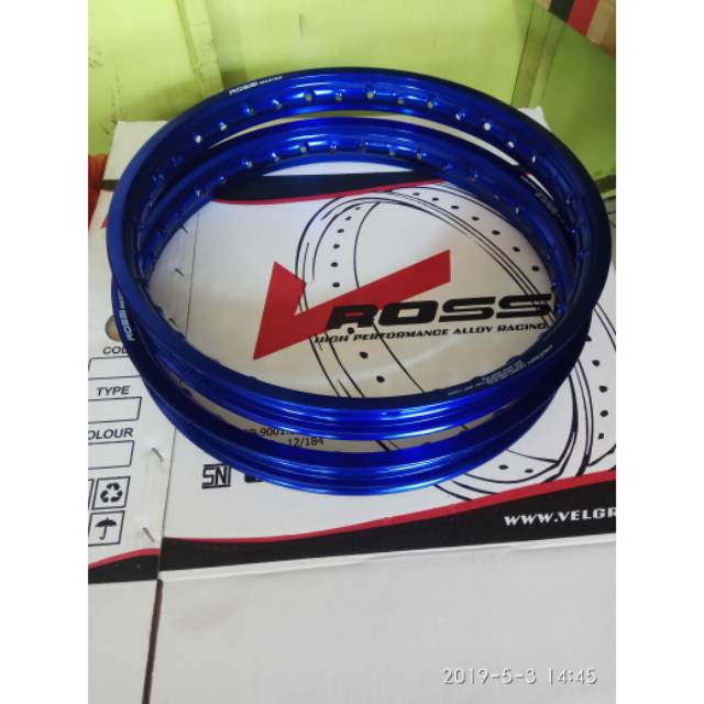 Jual Velg Jari Rossi Ring Warna Biru Drak Master Ukran X Pc Cocok Untuk Semua Motor