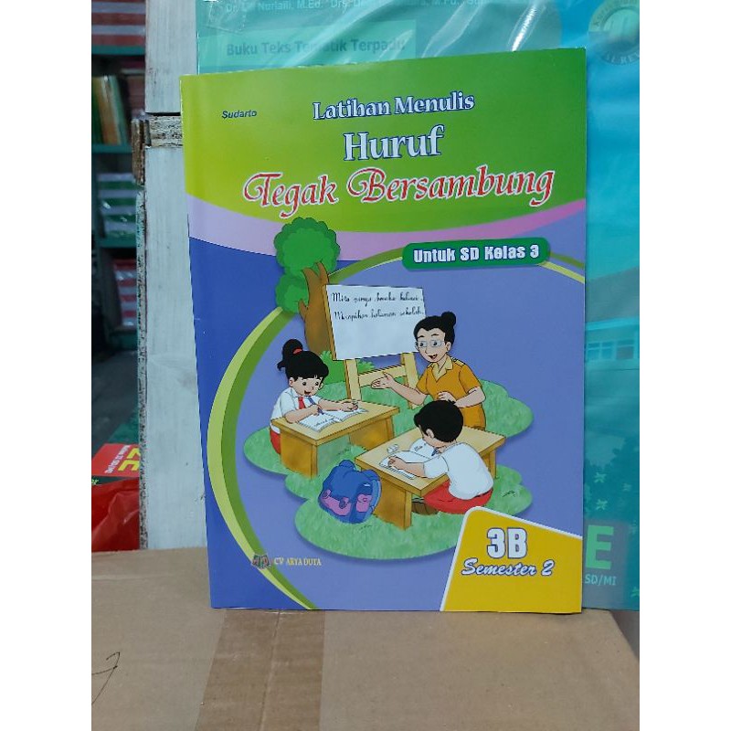 Jual Latihan Menulis Huruf Tegak Bersambung 3B (Semester 2 ) SD Kelas 2 ...