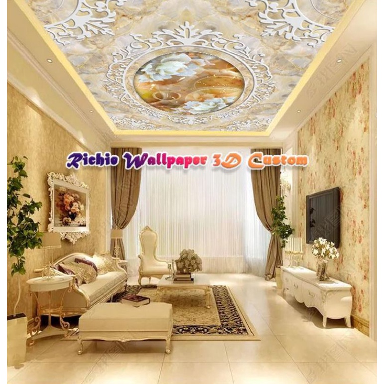 Jual Wallpaper Dinding Sticker 3D Plafon - wallpaper plafon - wallpaper ...