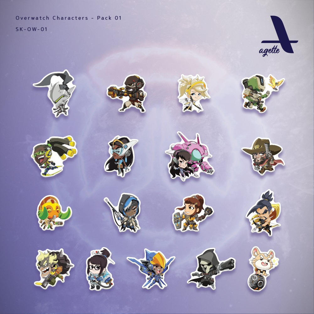 Jual 17 PCS - Stiker Overwatch - 01 - Laminasi - Waterproof Sticker ...