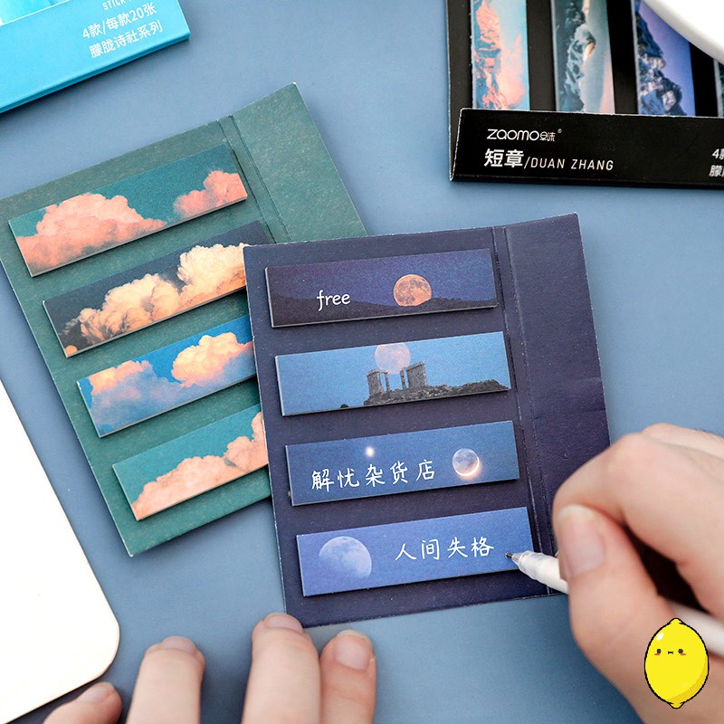 Jual Sticky Notes Strip Misty Poetry Club Label | Shopee Indonesia