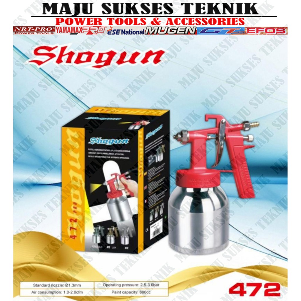 Jual SHOGUN Spray Gun 472 Tabung Bawah Alat Semprot Cat Minyak Duko ...