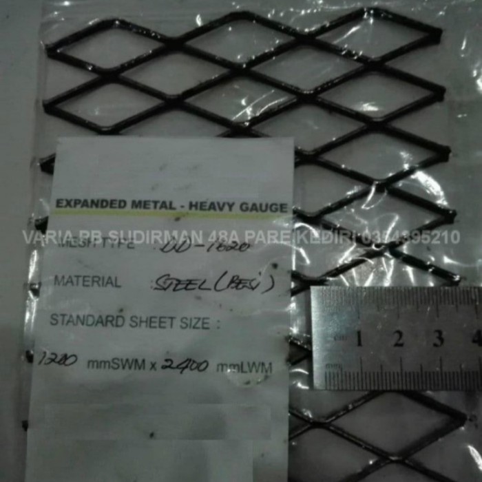 Jual kawat mesh expanda expanded 1620 dd hitam 120x240 pagar pembatas ...
