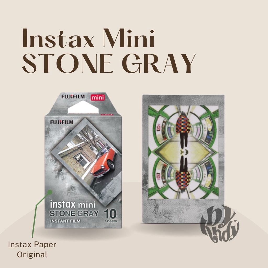 Jual Instax Mini Print Polaroid STONE GRAY (Instax Paper Original ...