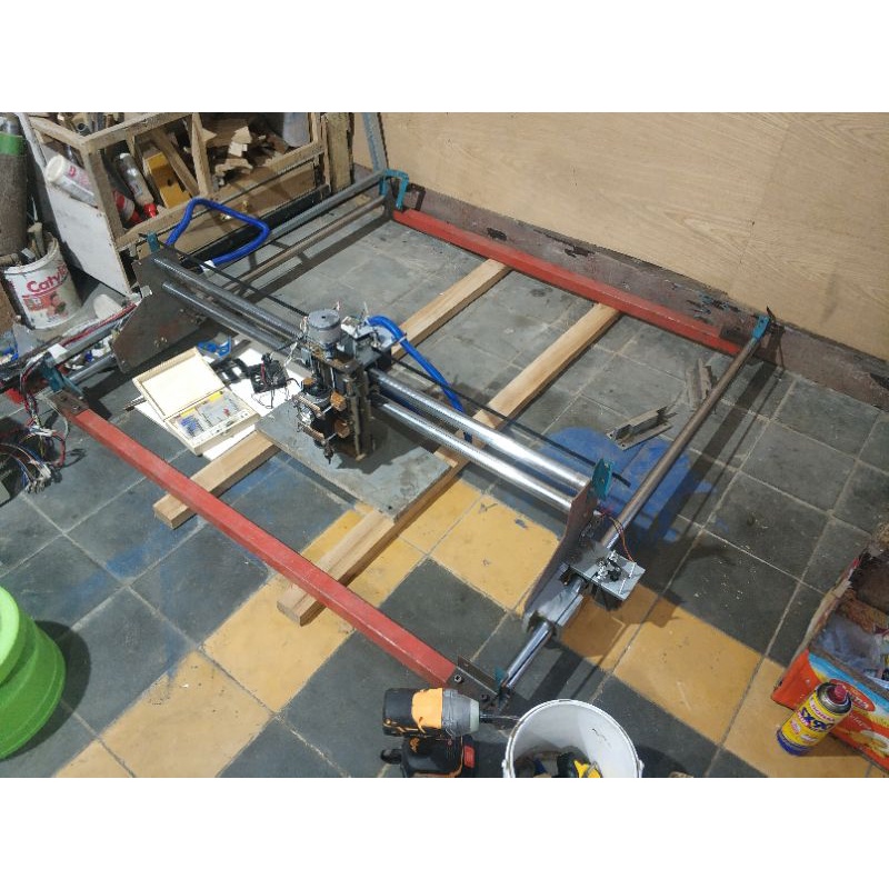 Jual () Cnc router mach3 area kerja 100 x 100 x 10, ukuran mesin 130 x ...