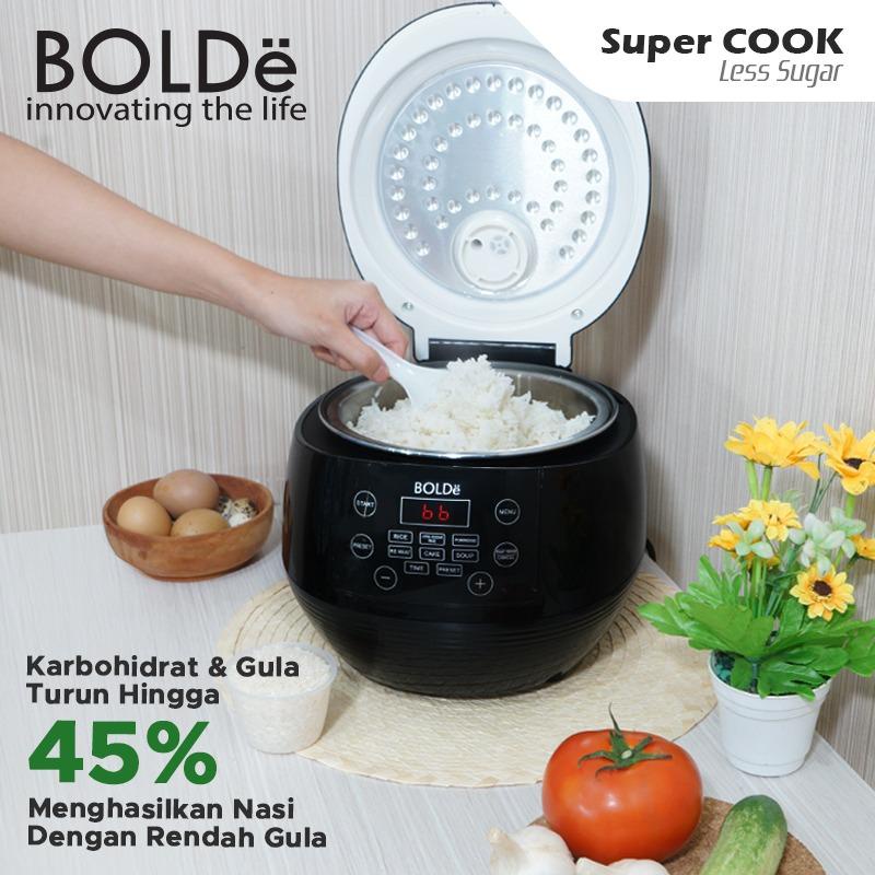 Jual BOLDe Super COOK Less Sugar Rice Cooker 1 Liter Low Carbo 400 Watt