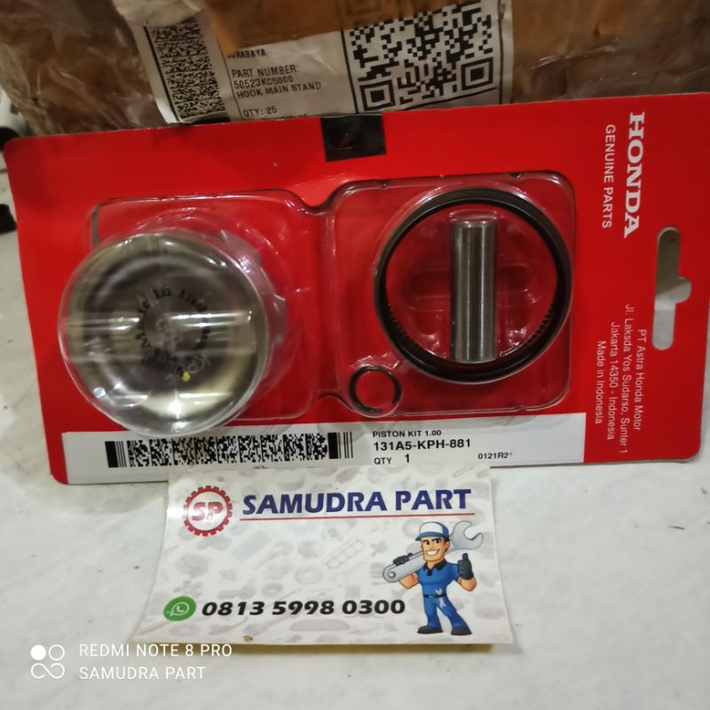Jual Seher set Piston kot Kirana Supra 125 Kharisma Oversize 0,100