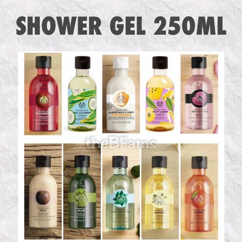 Jual Original Shower Gel 250 ml (Sabun Mandi) Body Shop Sale Diskon Murah Medan Hantaran