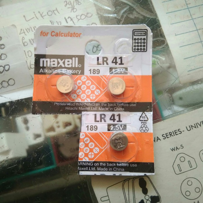 Jual Baterai Kancing battery Micro Alkaline Cell LR41 LR 41 AG3 Maxell ...