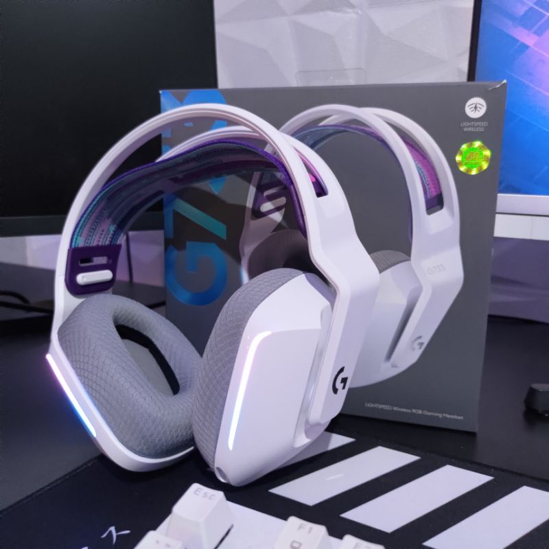Jual LOGITECH G733 UltraLightweight, Wireless Gaming Headset Shopee Indonesia