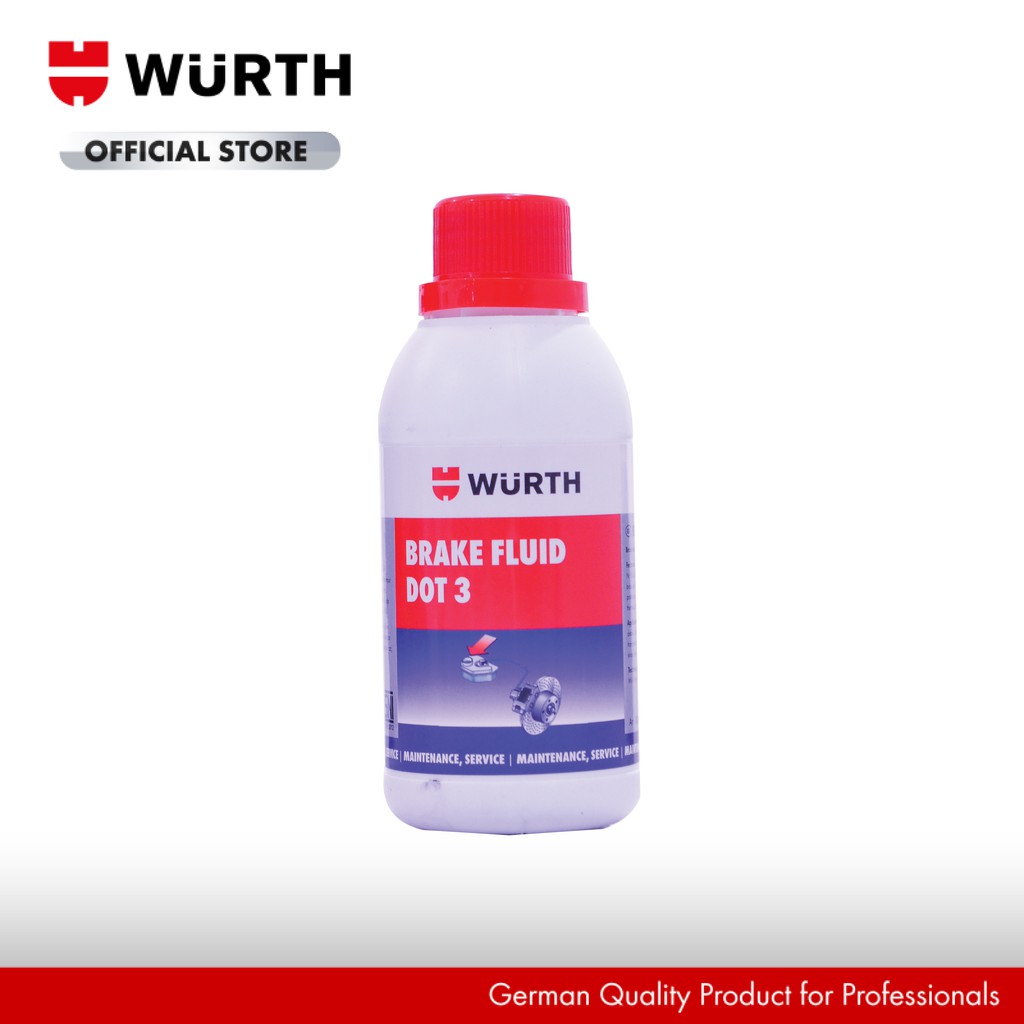 Jual Wurth Brake Fluid DOT 4 250 ml/Minyak Rem DOT 4 Shopee Indonesia