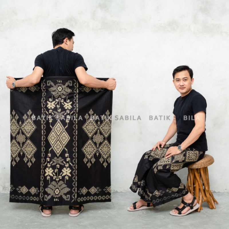 Jual Sarung Batik Halus Motif GUNUNG Kepyuran - Warna Kuning Coklat ...