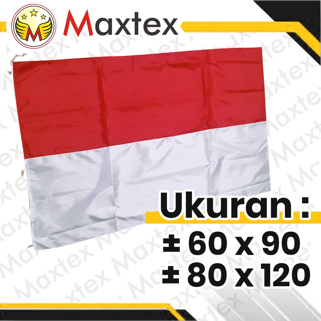 Jual Maxtex Bendera Merah Putih 60x90 80x120 Bendera Agustusan Rumahan Bendera Indonesia