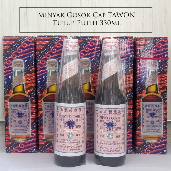 Jual Minyak Gosok Cap TAWON Tutup Putih 330ml | Shopee Indonesia