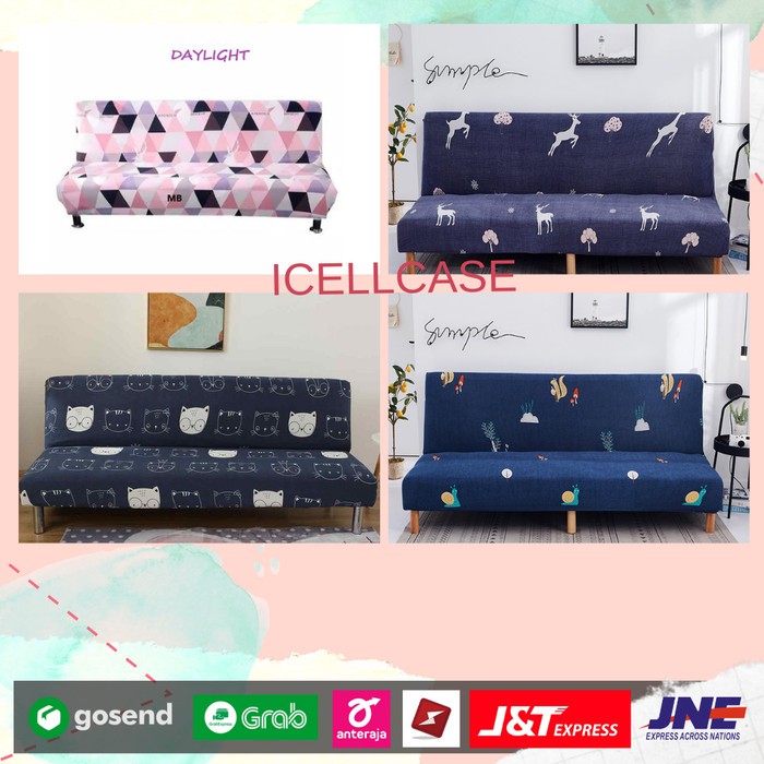 Jual Cover Sofa Bed Sofabed Sarung Penutup Sofa Sofabed 1 2 3 Seater ...