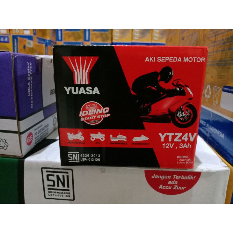 Jual Aki motor-accu motor Yuasa ytz4v | Shopee Indonesia