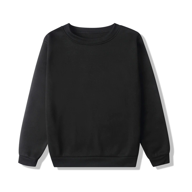 Crewneck Hoodie Polos Tanpa Topi Sweater Crewneck Jaket Polos