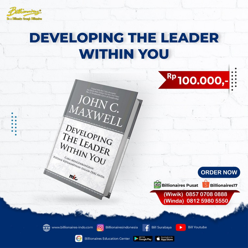 Jual Developing The Leader Within You | Shopee Indonesia