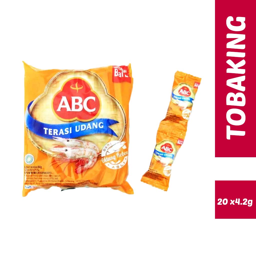 Jual Abc Terasi Udang Isi 20 X 4 2 Gr Trasi Udang Rebon Halal Shopee