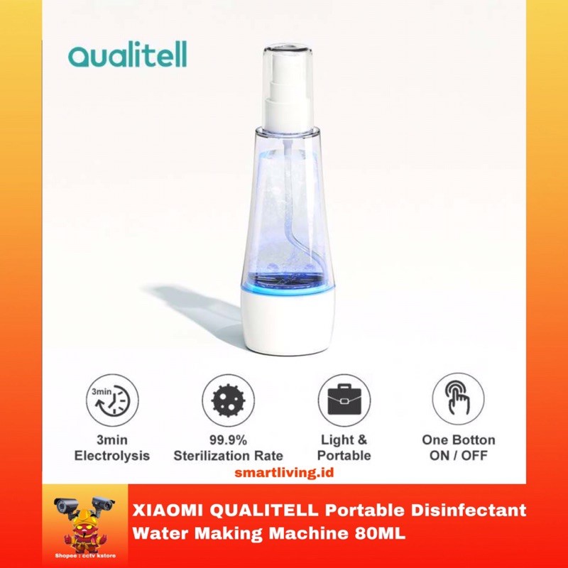 Jual XIAOMI QUALITELL Portable Disinfectant - Water Making Machine 80ML ...