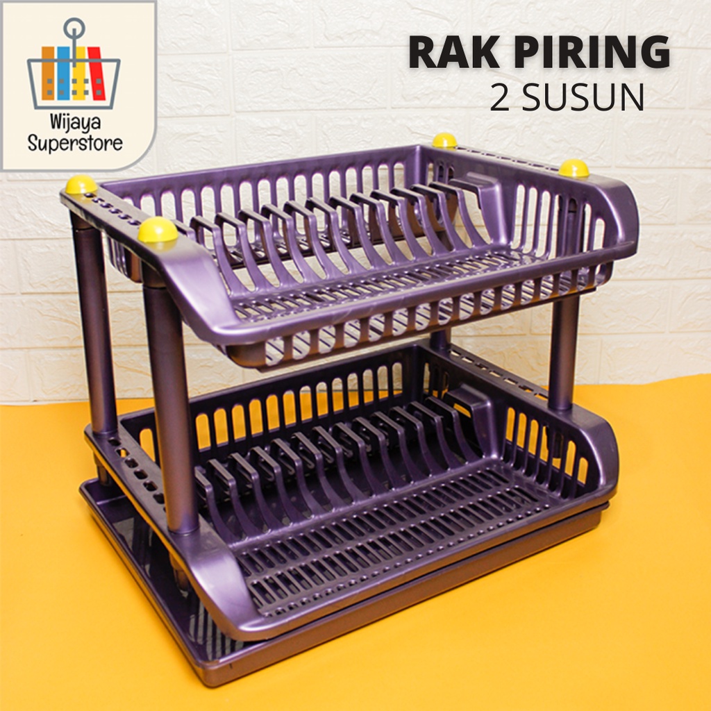 Jual Rak Piring 2 Tingkat + Tatakan - Rak Piring 2 Tingkat Dish Rack ...