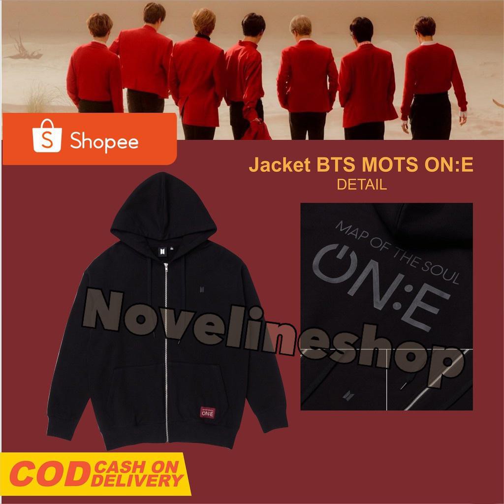 Jual JAKET HOODIE RESLETING KPOP MOTS ON:E UNOFF SILVER