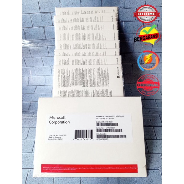 Jual Lisensi Window Server 2022 Datacenter Fullpack 16 Core 5 CAL ...