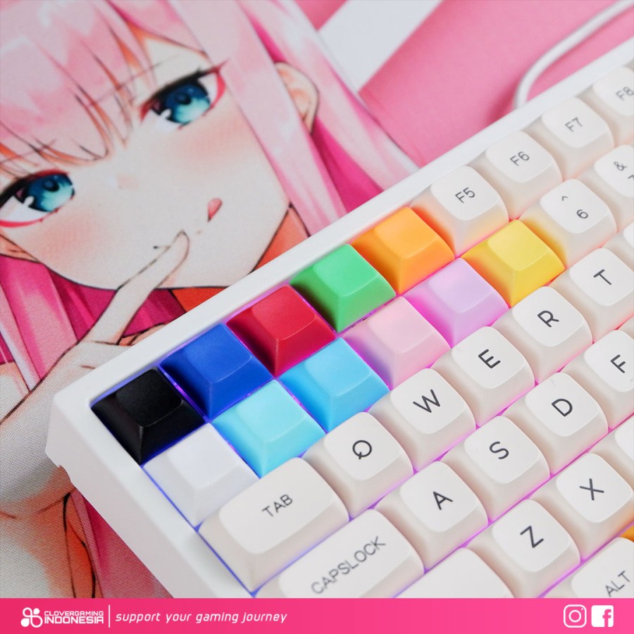 Jual CLV DSA Profile Solid Color PBT Keycaps for Mechanical Gaming ...