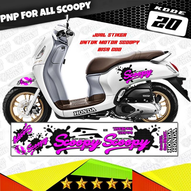 Jual Decal Sticker Striping Variasi Honda Scoopy - Scoopy karbu 2011/ ...