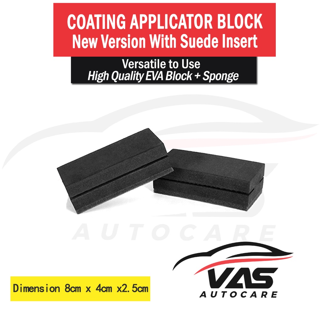 Jual Coating Applicator Block Suede Cloth Aplikator Ceramic Nano ...