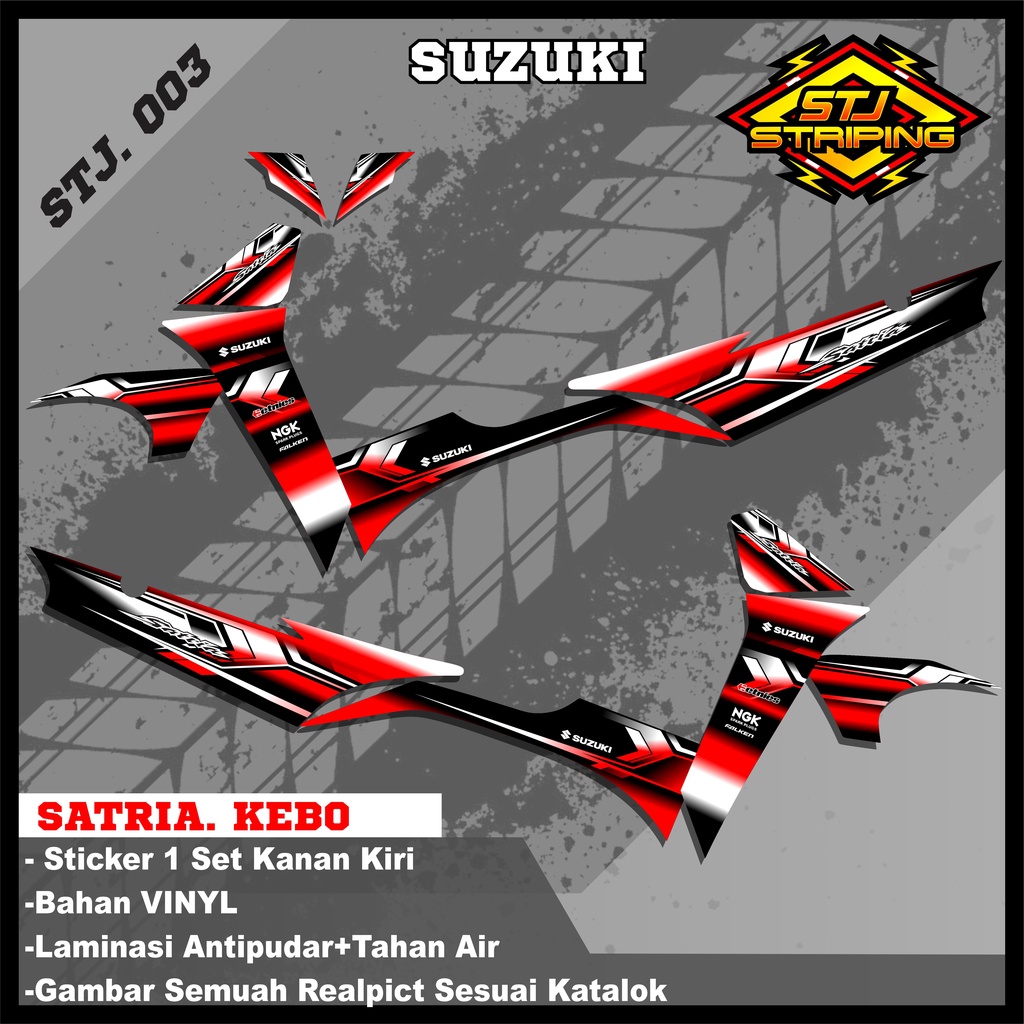 Jual Sticker Striping MOTOR SATRIA KEBO - Stiker Striping Variasi Motor ...