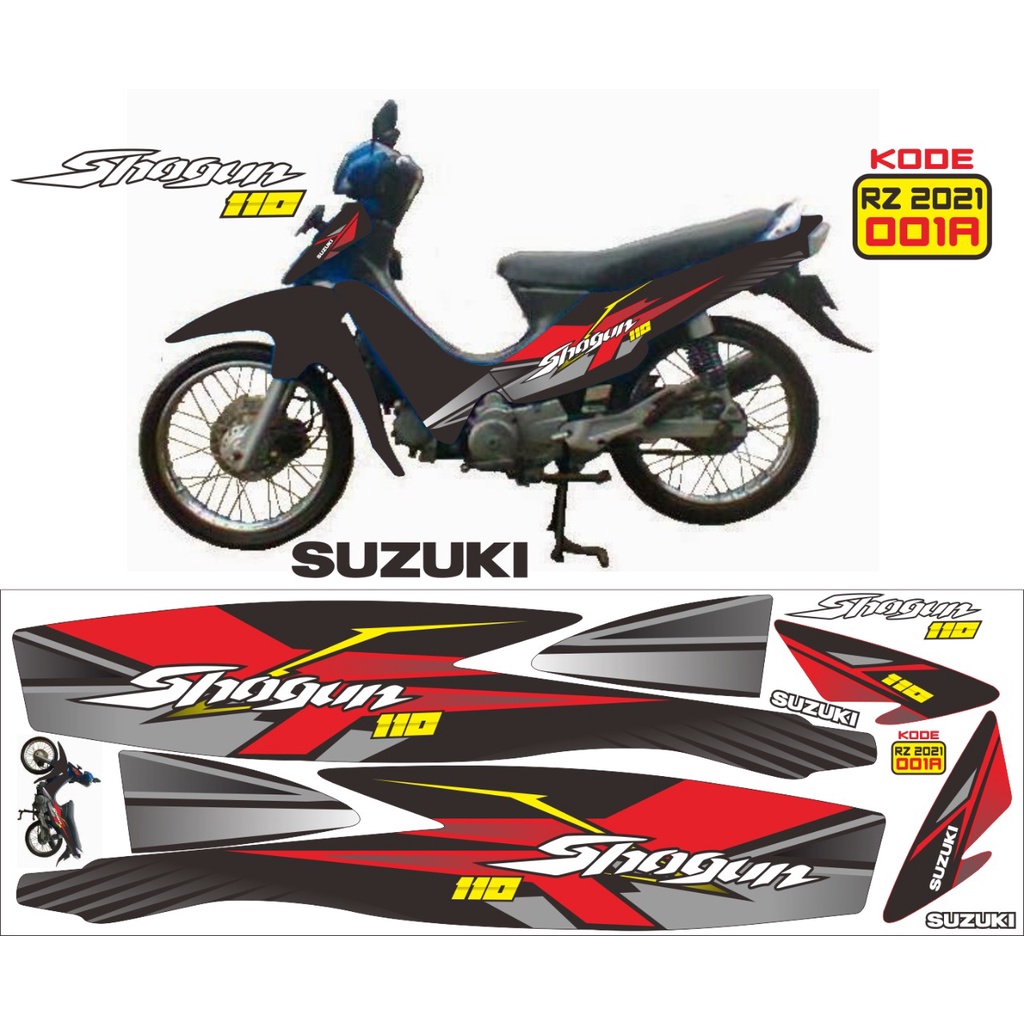 Jual Striping Sticker SUZUKI SHOGUN R 110 Variasi / Sticker Motor ...