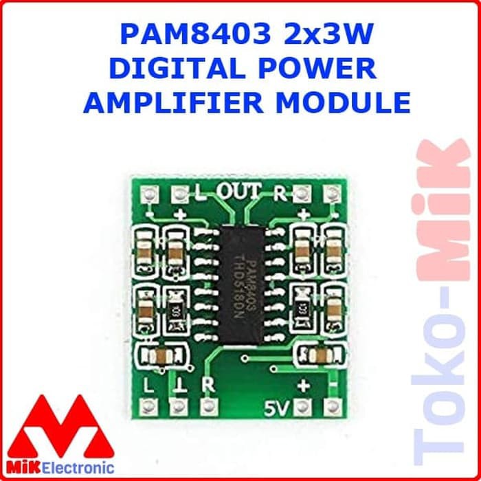 Jual PAM8403 PAM 8403 2 X 3W 2X3W DIGITAL POWER AMPLIFIER MODULE PCB ...
