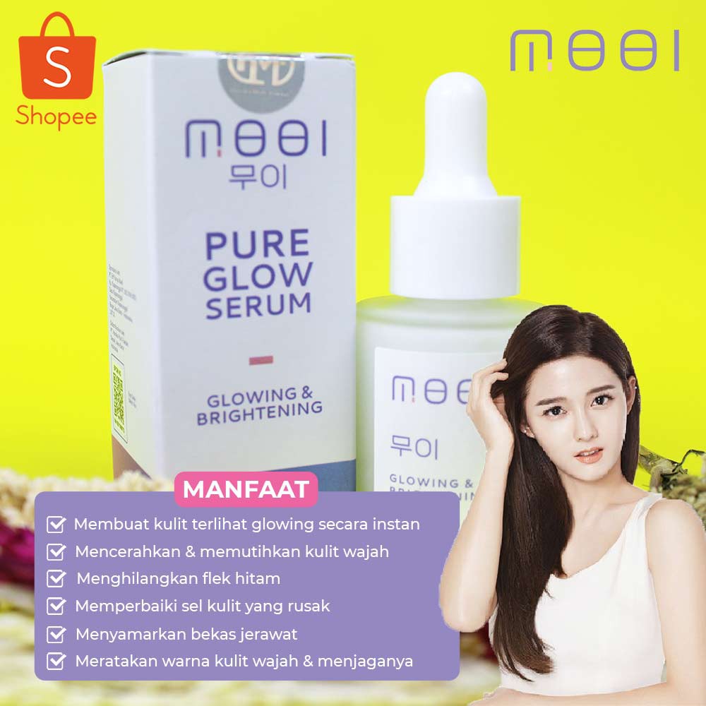 Jual MOOI Pure Glow Serum - Original Serum Wajah Glowing Korea | Shopee ...