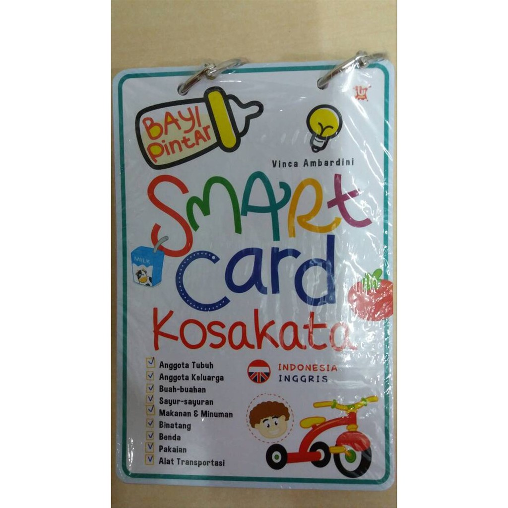 Jual Buku BAYI PINTAR SMART CARD KOSAKATA (INDONESIA-INGGRIS) | Shopee ...