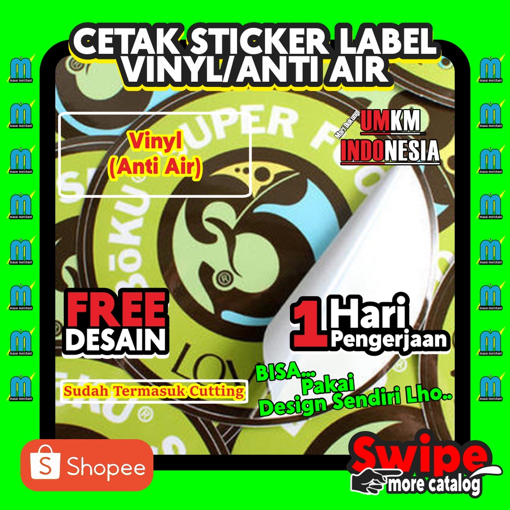 Jual Cetak Stiker Sticker Label Minuman Olshop Drink Kemasan Botol Anti ...