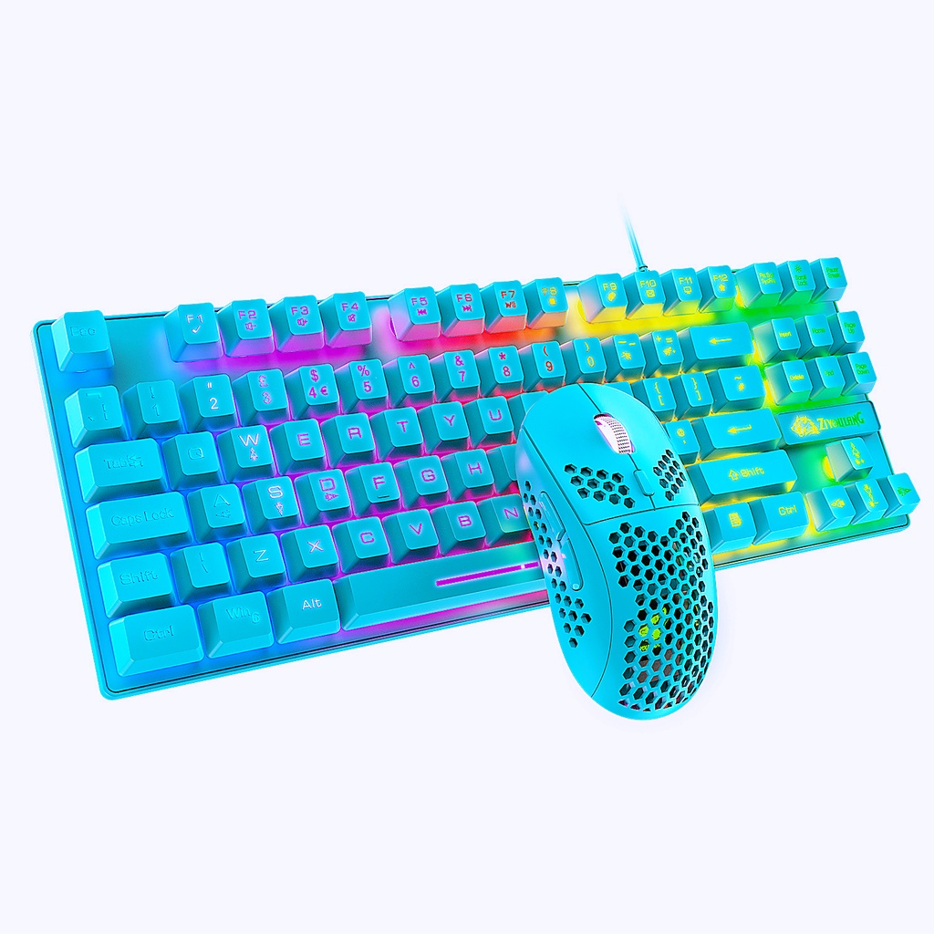 Jual USB keyboard komputer keyboard mekanik permainan TKL RGB 60%
