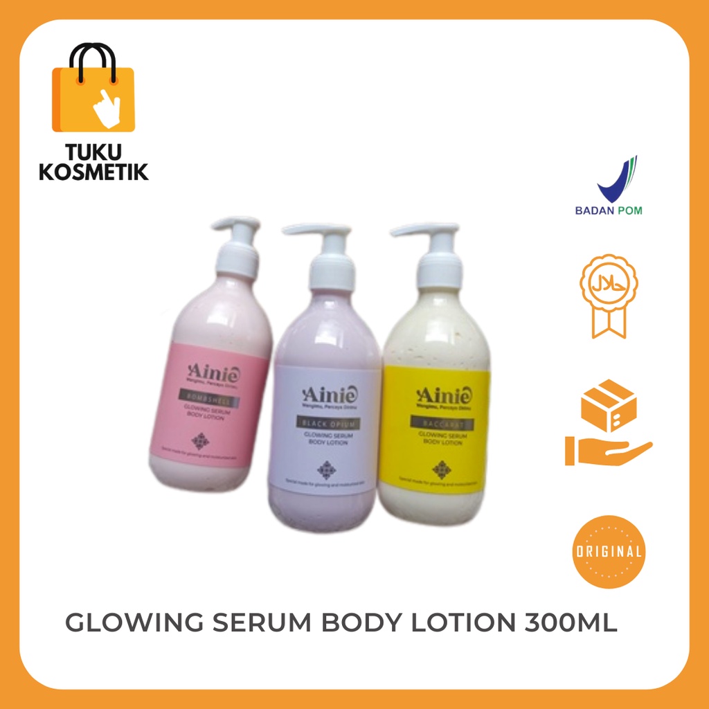 Jual Ainie Glowing Serum Body Lotion / Body Serum 300ml Shopee Indonesia