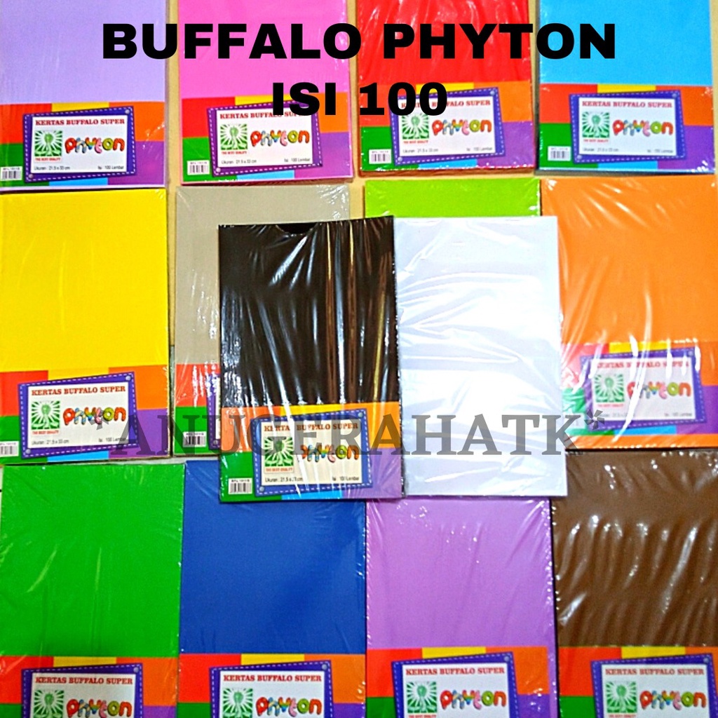 Jual 1pack Isi 100lbr Kertas Cover Jilid Bufalo Buffalo Uk F4 Merk