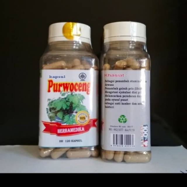 Jual Obat Herbal Kapsul Purwoceng Herbamedika Isi 120 Kapsul